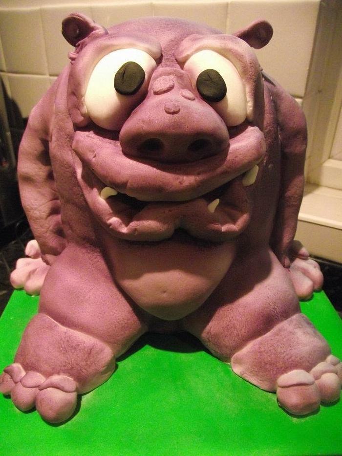 Purple monster cake 
