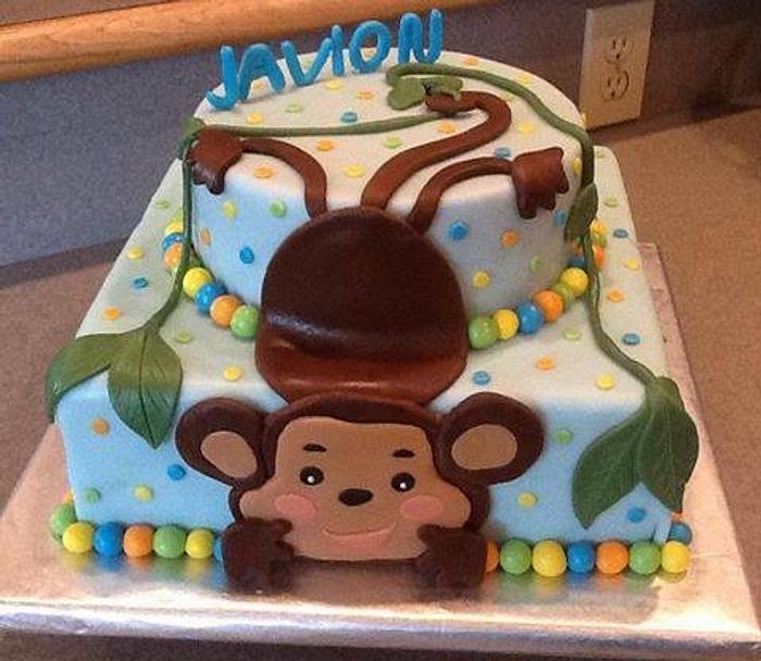 Monkey baby cake