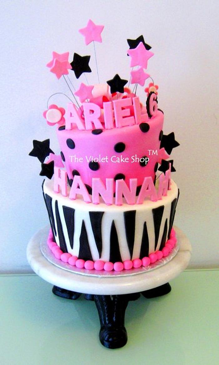 FUNKY Pink Zebra Cake!