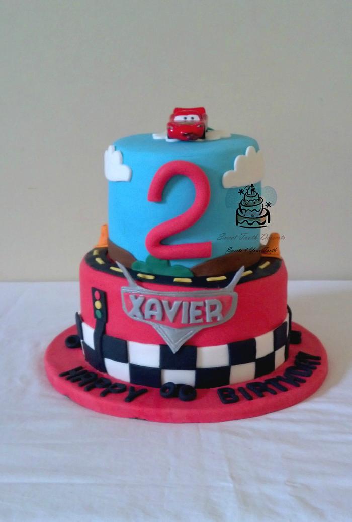 Disney Pixar Cars 2 Tier Birthday Cake
