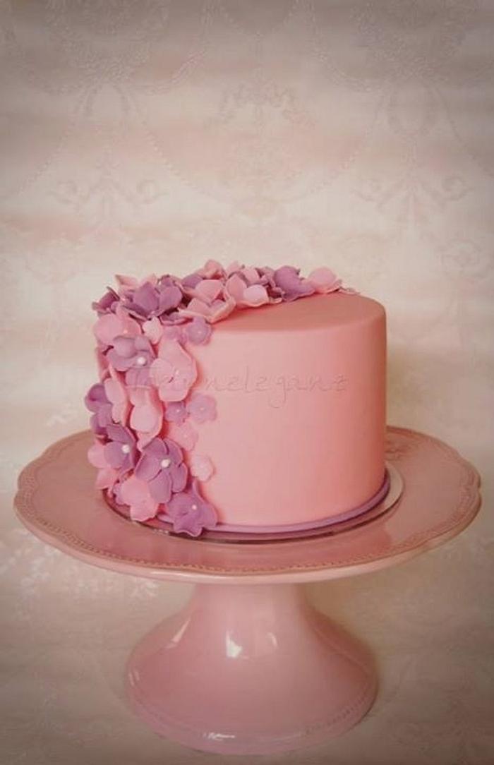 Little Pink Wedding Cake 
