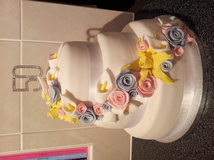 50th Flower Birthday Cake