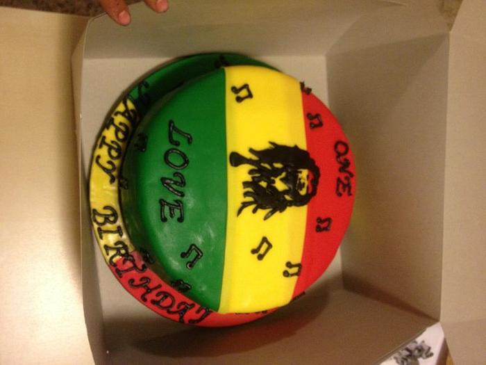Bob Marley Birthday cake