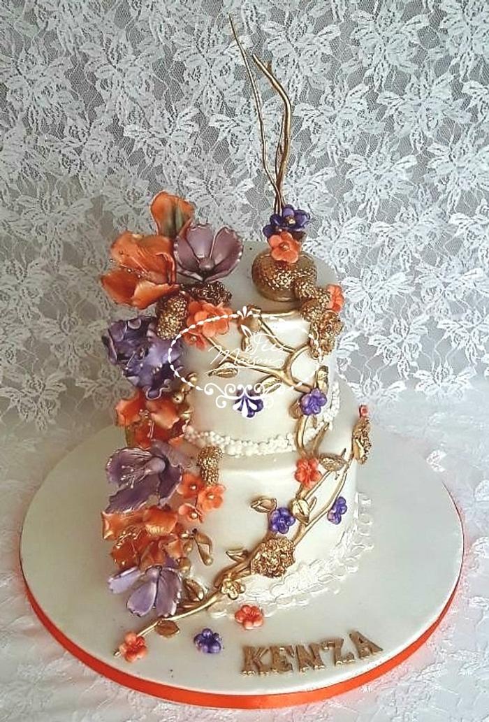 Flowery cake