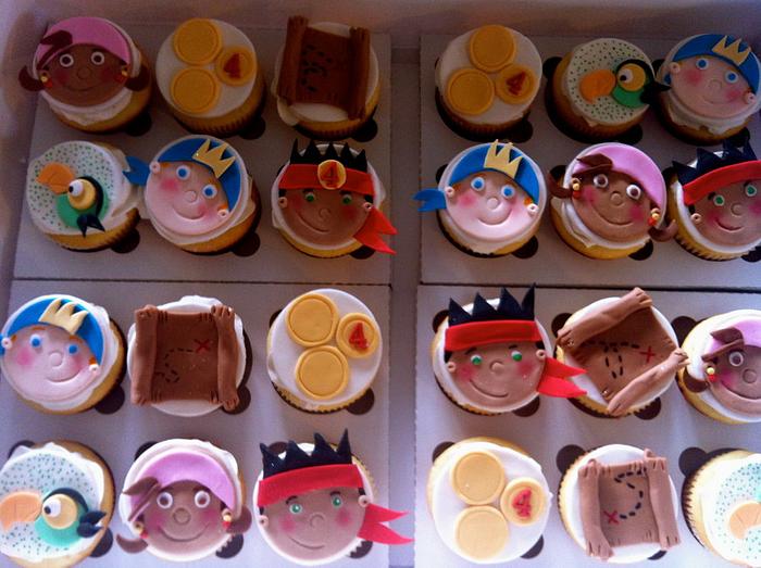 Jake & the Neverland Pirate Cupcakes