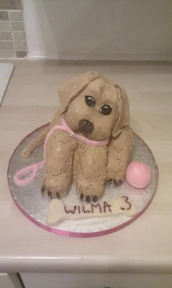 Puppy Labrador cake