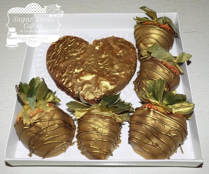 Silver & Gold Strawberries