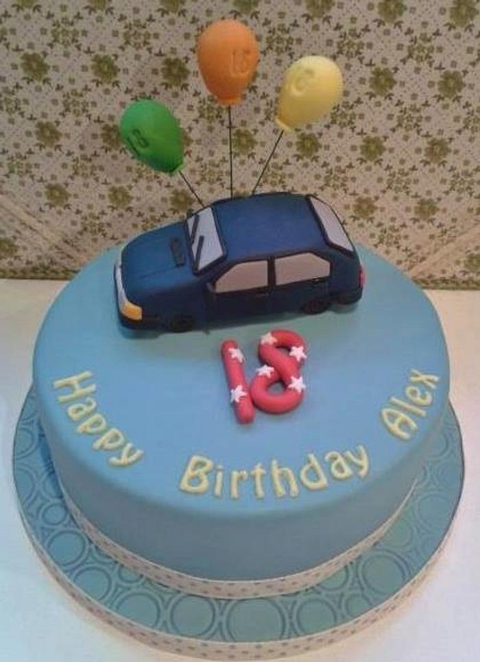 Skoda car model cake