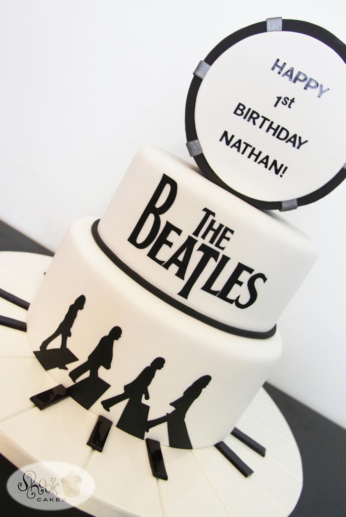 The Beatles Themed Birthday Cake!