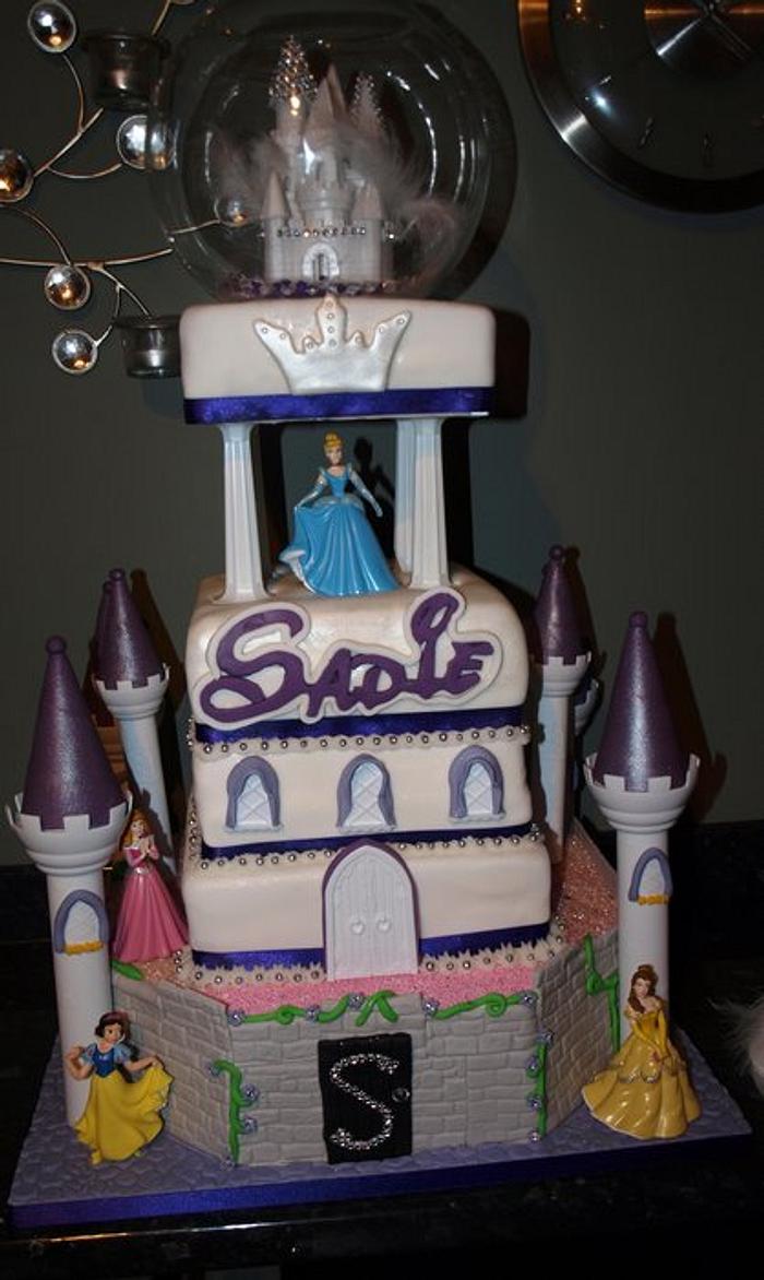 A little Girl's last birthday cake fit for a princess