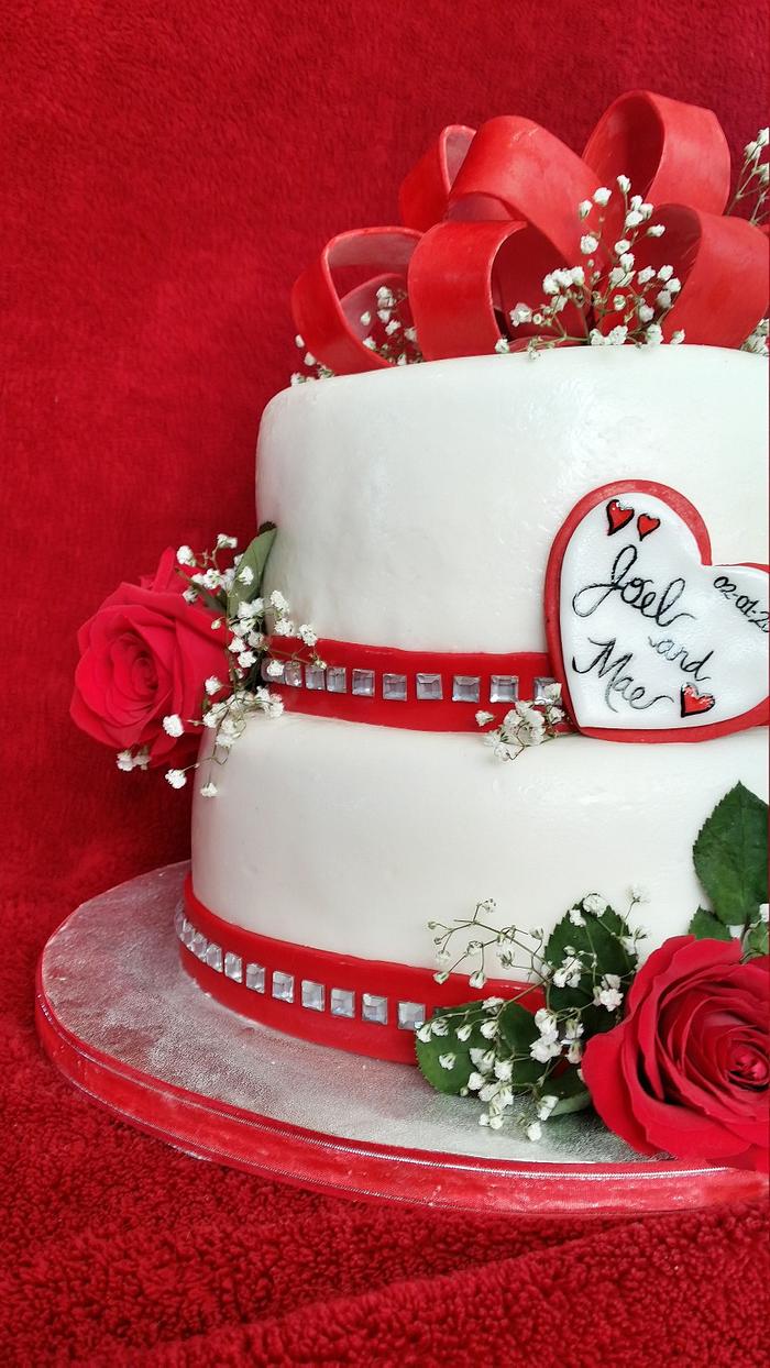 My first wedding cake :)