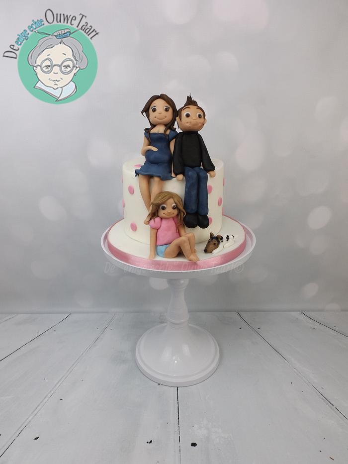 Babyshower family cake