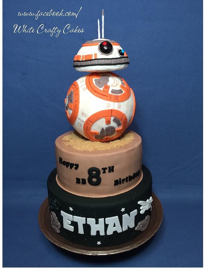 BB 8 cake for grandson's 8th birthday