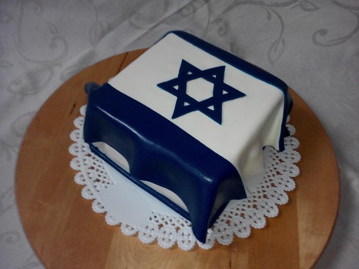 Izrael flag cake