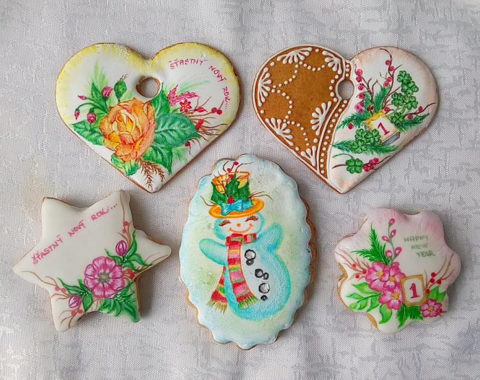 Hand painted gingerbread
