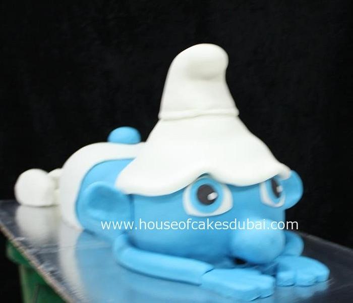 3D Smurf cake