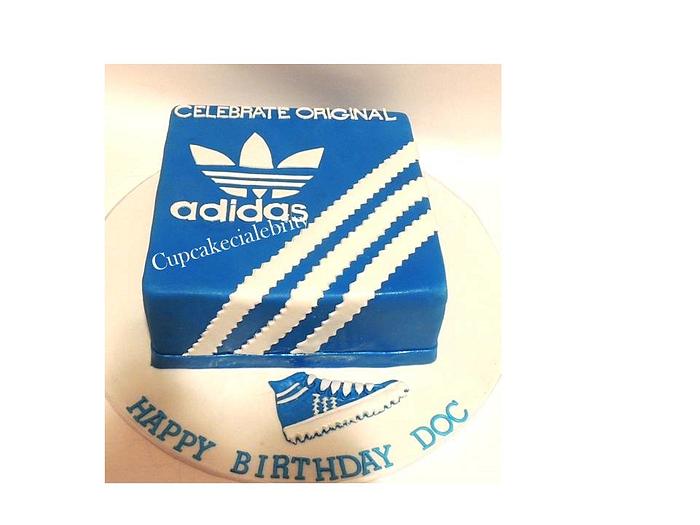 Adidas Trainers Birthday cake - Mel's Amazing Cakes