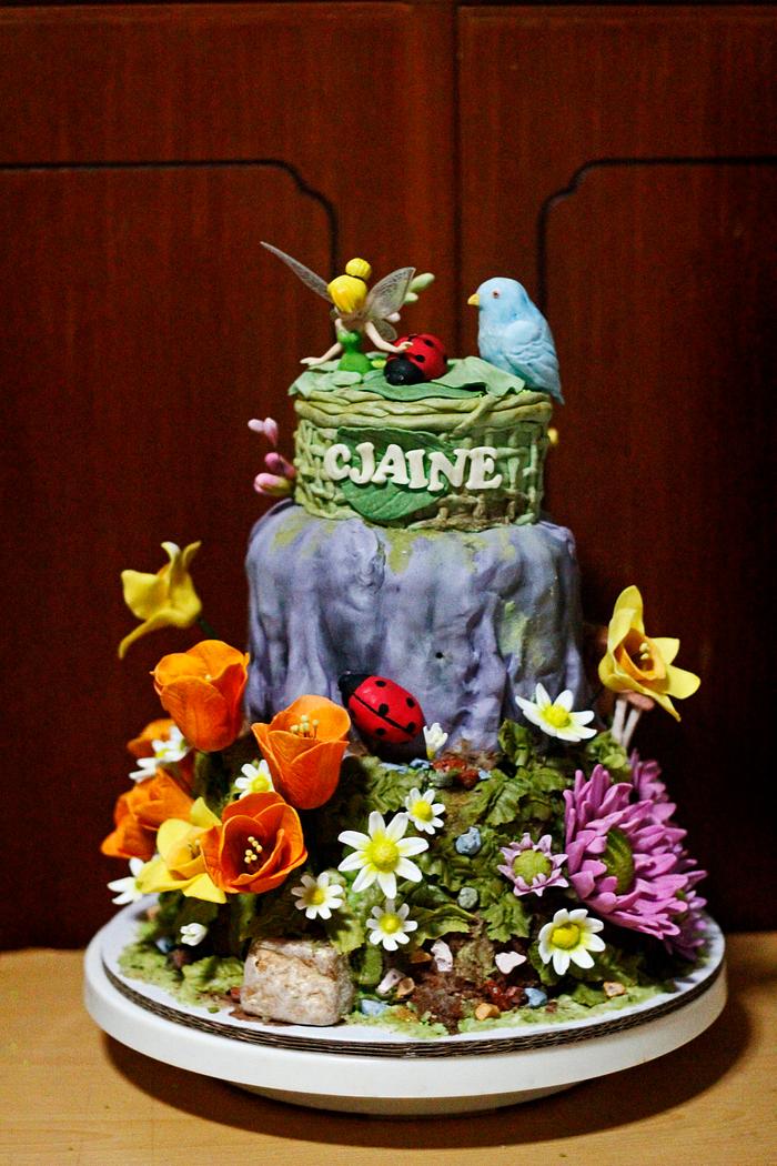 tinkerbell birthday cake