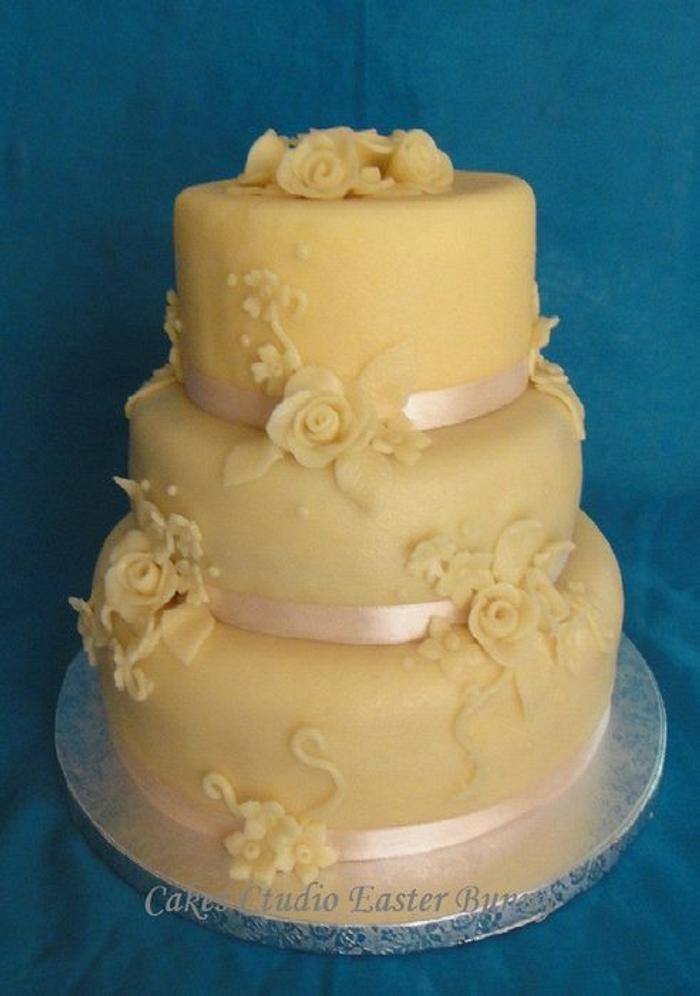 Marzipan wedding cake