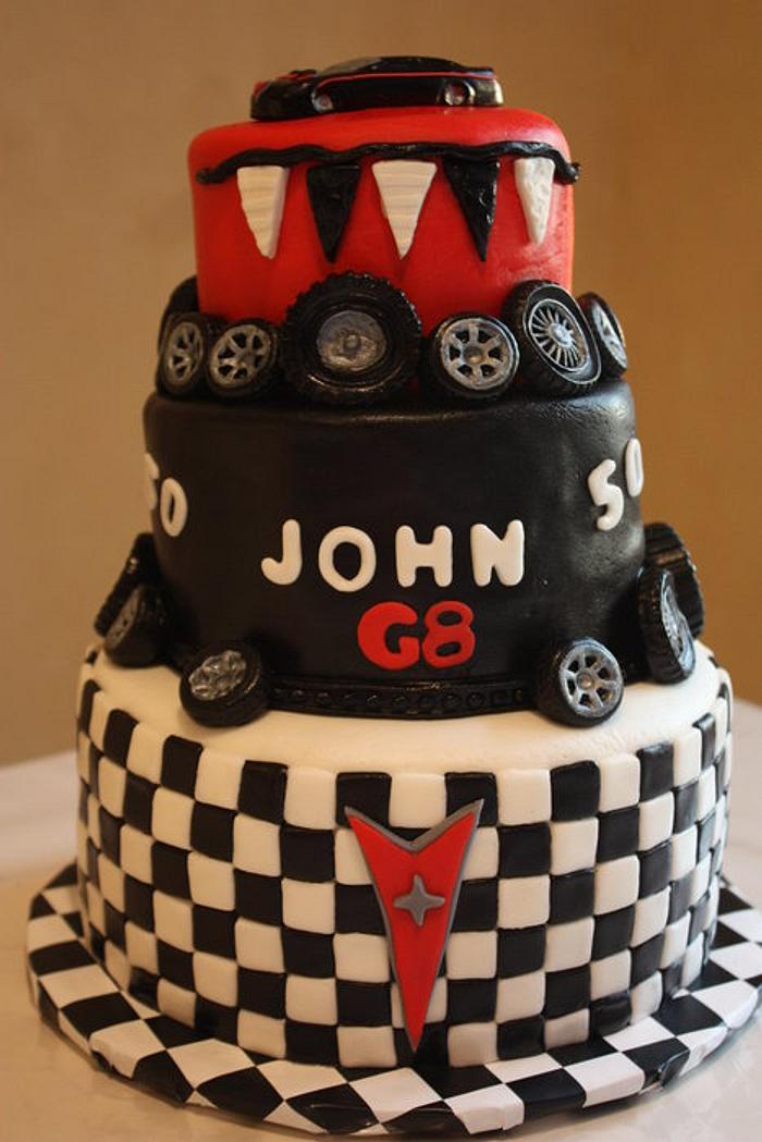 50th Birthday Car Cake