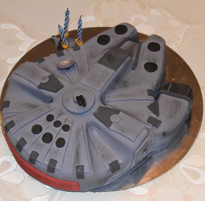 Tarta Alcon Milenario, Millennium Falcon cake Star Wars