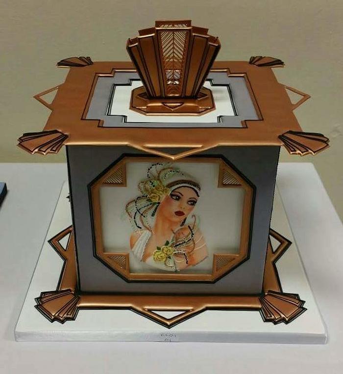 Art Deco inspired Royal Iced Cake