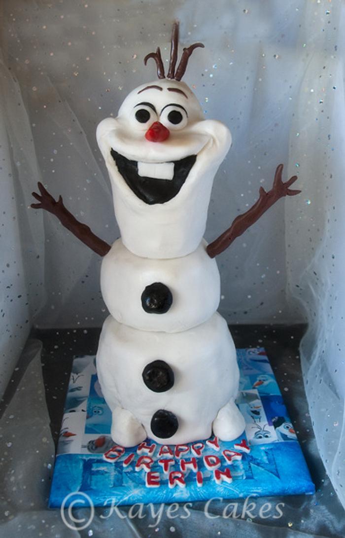 Olaf Birthday Cake