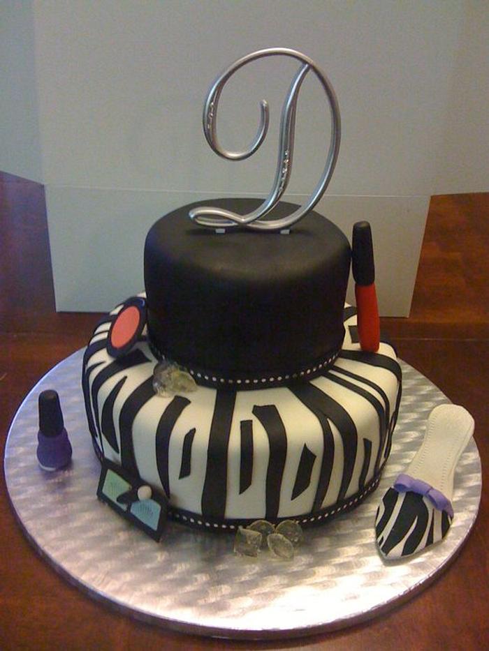 Diva 40th birthday cake