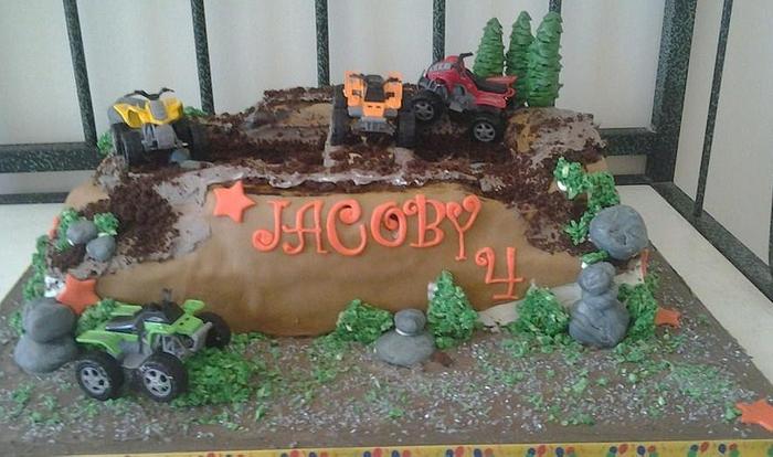 4 Wheeler Cake