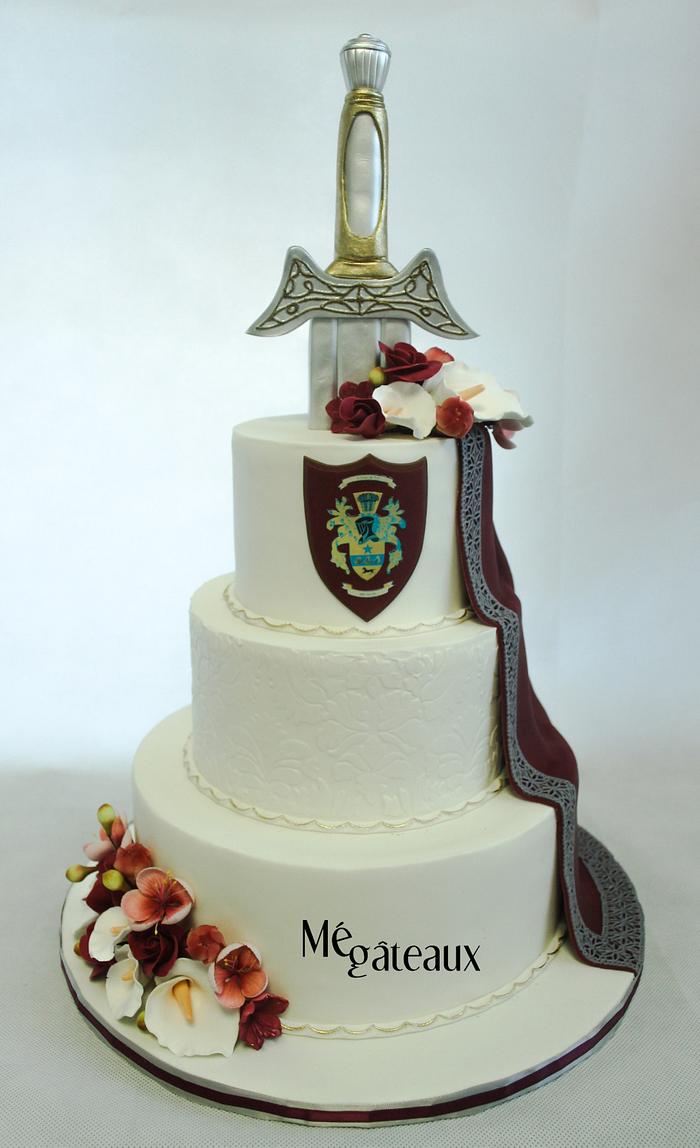 medieval wedding cake