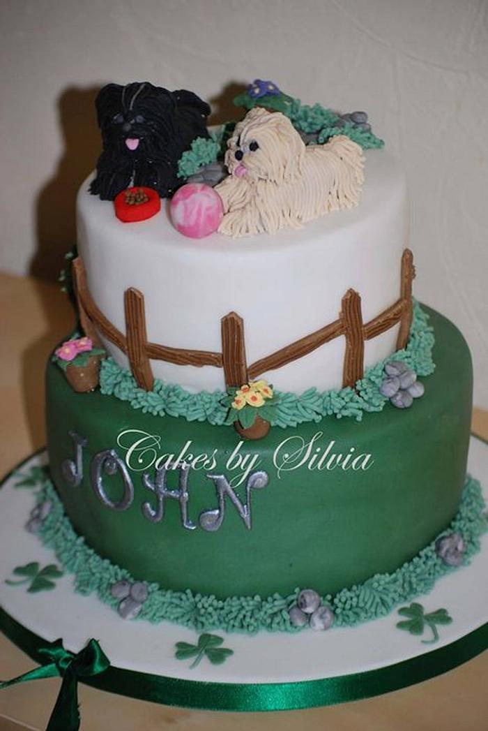 Miniature Shih Tzu Cake Topper - The Wedding Outlet