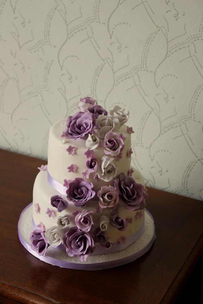 wedding cake lila