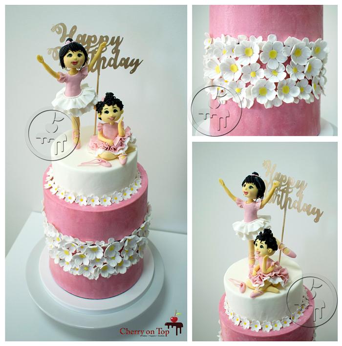 A beautiful Ballerina cake