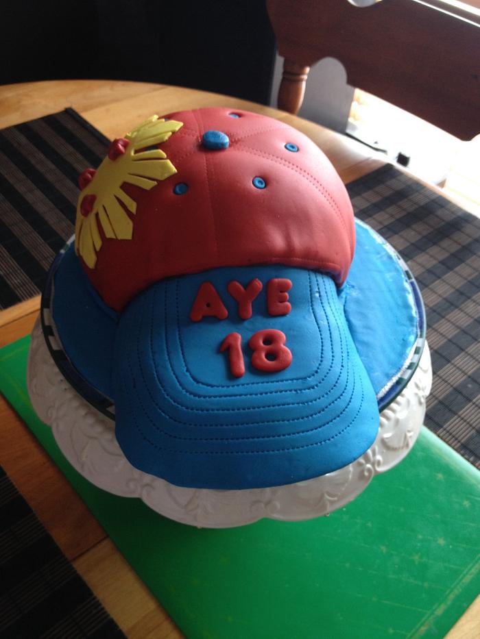 Baseball Cap Cake!