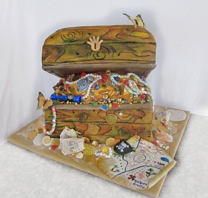 Treasure chest cake