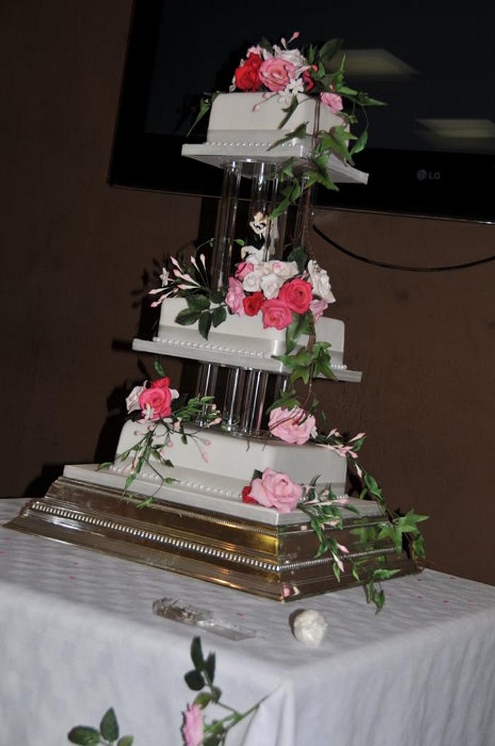 My First Wedding Cake. My second cake I've done 