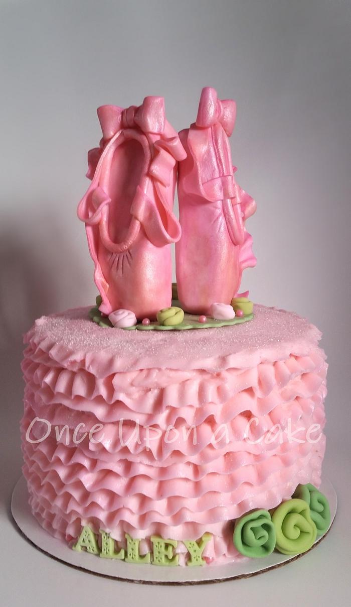 Ruffle Ballerina Cake
