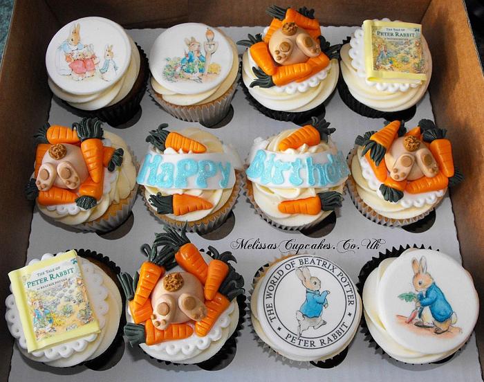 Peter Rabbit Themed Cupcakes