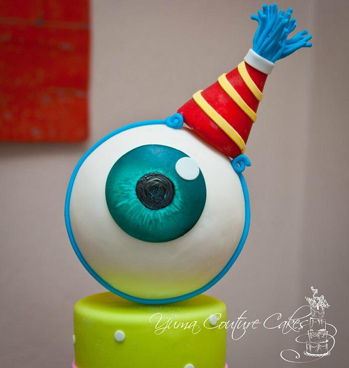 Monsters Inc style cake
