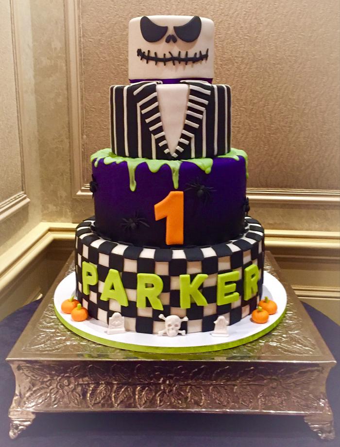 Jack Skellington/Halloween 1st birthday Cake
