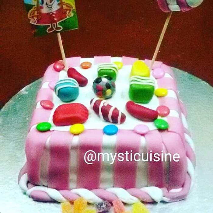 Candy Crush theme cake