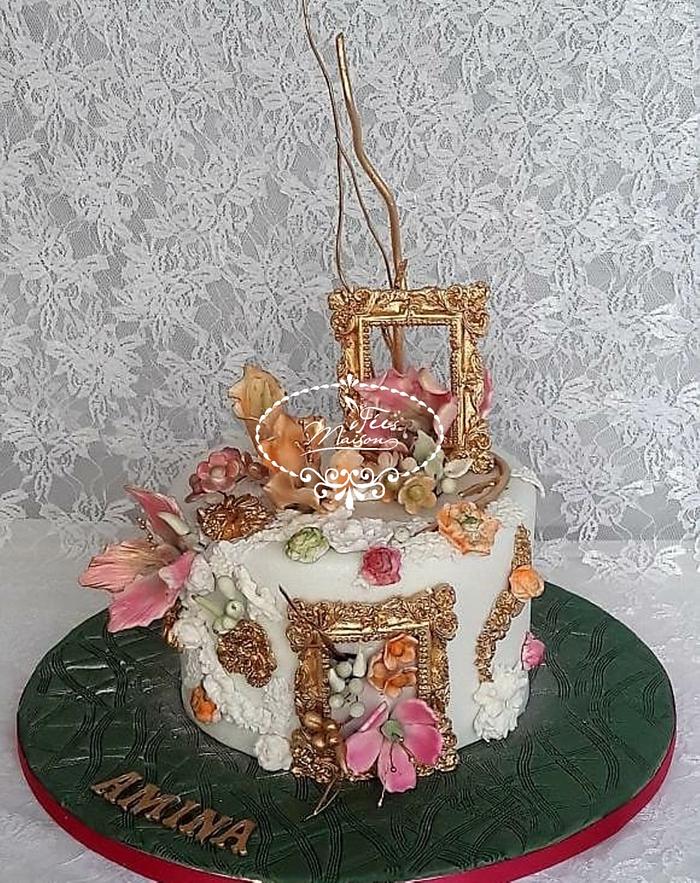 A flowery spring cake