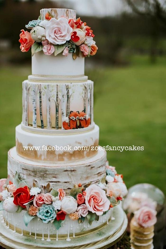 Woodland cake from photo shoot