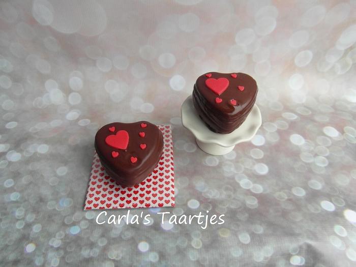 Valentine chocolate bombs