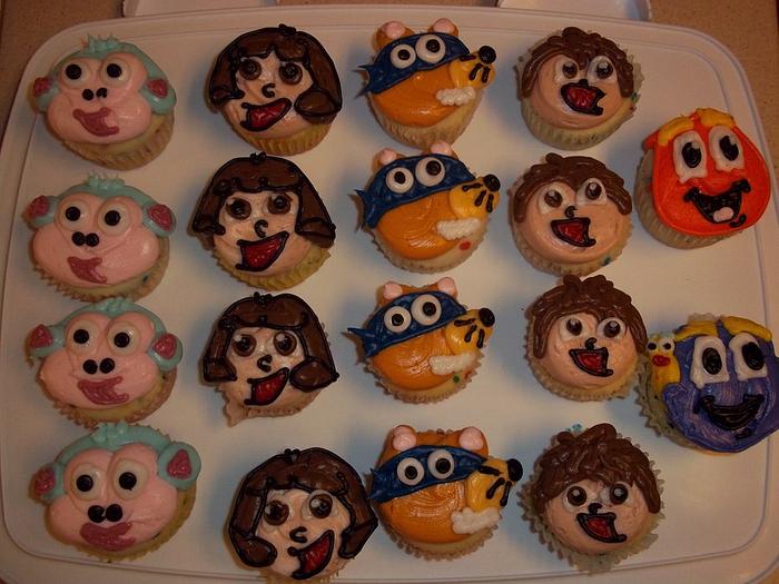 Dora the Explorer Cupcakes 