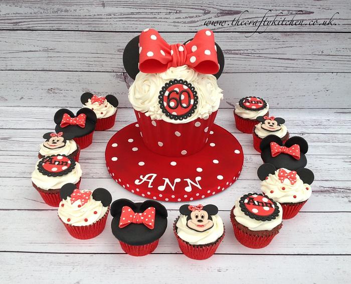 Mini Mouse cakes for a 60th Birthday