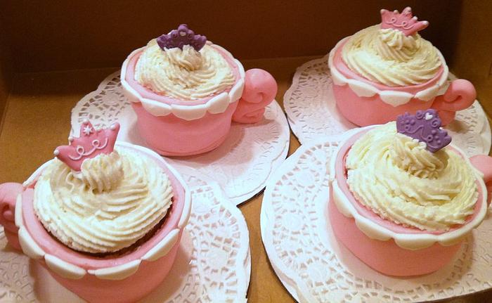 Tea Party Princess Cupcakes