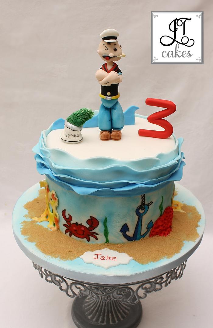 Kara's Party Ideas Popeye + Sailor Themed Birthday Party