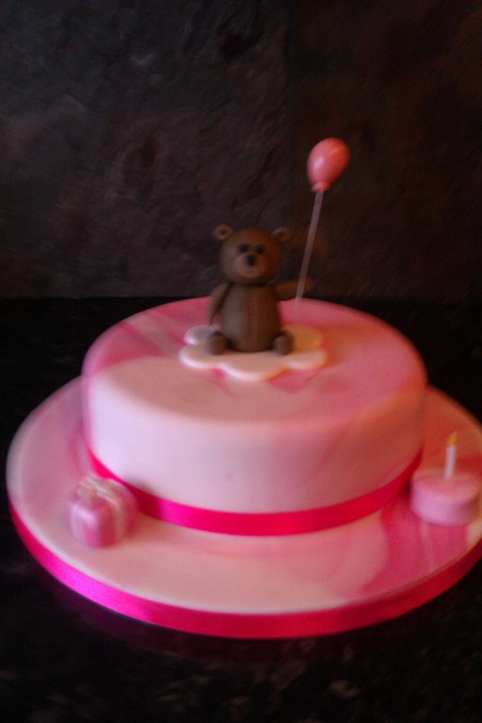 Teddy bear, cake