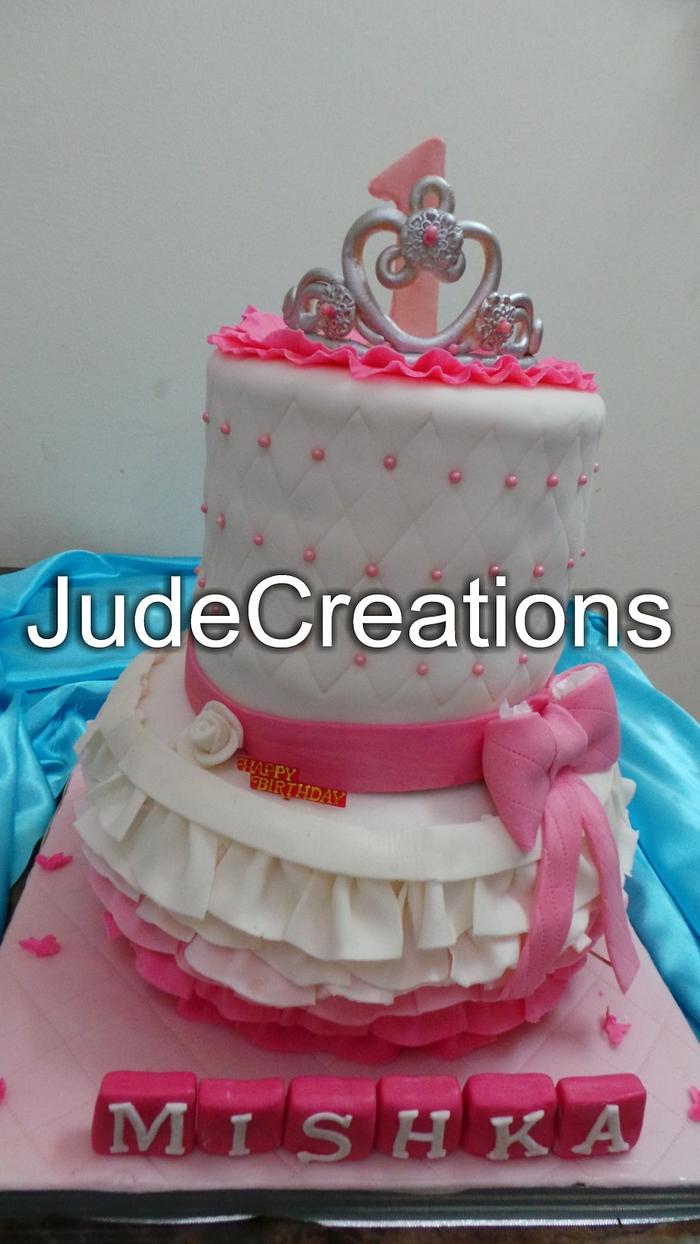 Princess Tiara Themed Cake